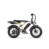JASION RetroVolt Electric Bike - Motor 500W Battery 48V12.5AH 20 Inch Wheels Mechanical Disc Brakes - Khaki